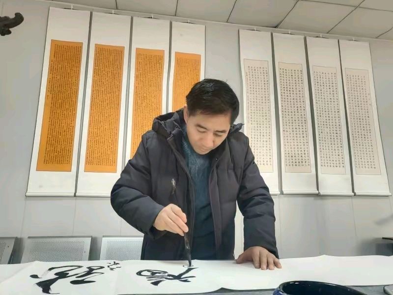 洪恩寺特聘禅书艺术家义写春联迎新活动圆满成功(图10)