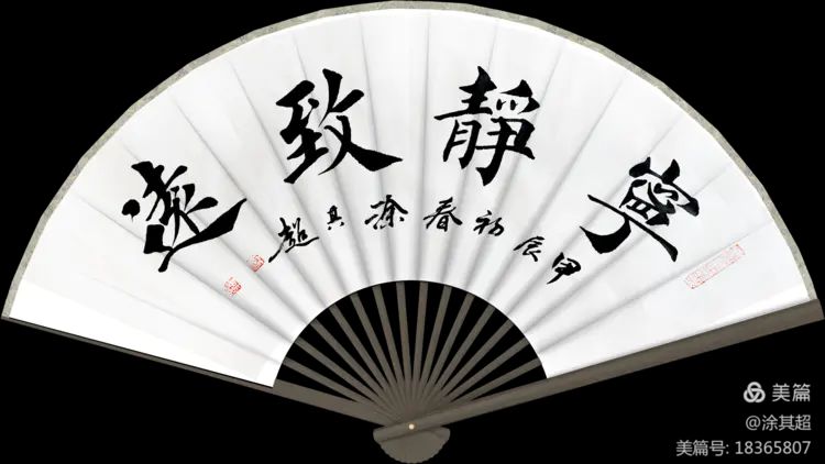 涂其超扇面楷书及诗作集锦!(图2)