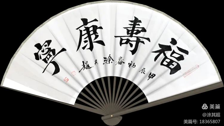涂其超扇面楷书及诗作集锦!(图14)