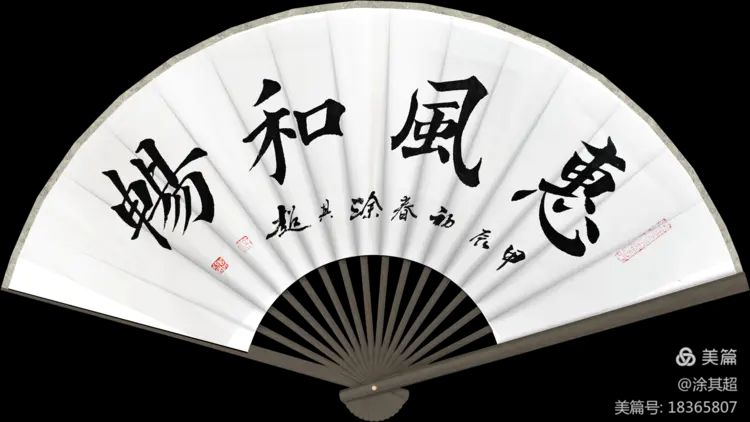 涂其超扇面楷书及诗作集锦!(图20)