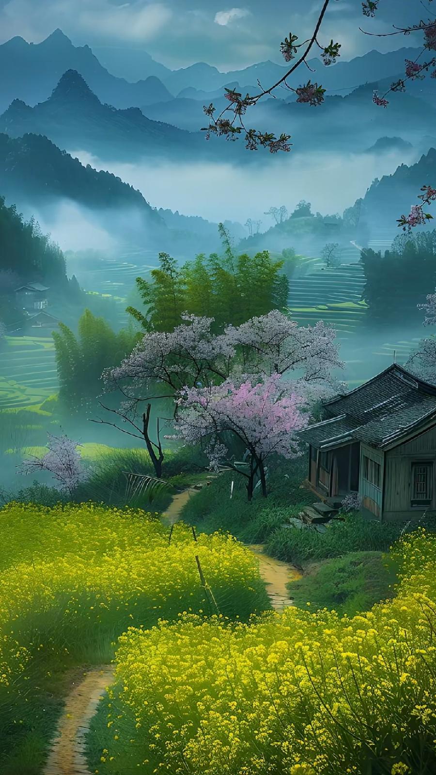 七绝-春分问春（组合）诗||童歌（图16）