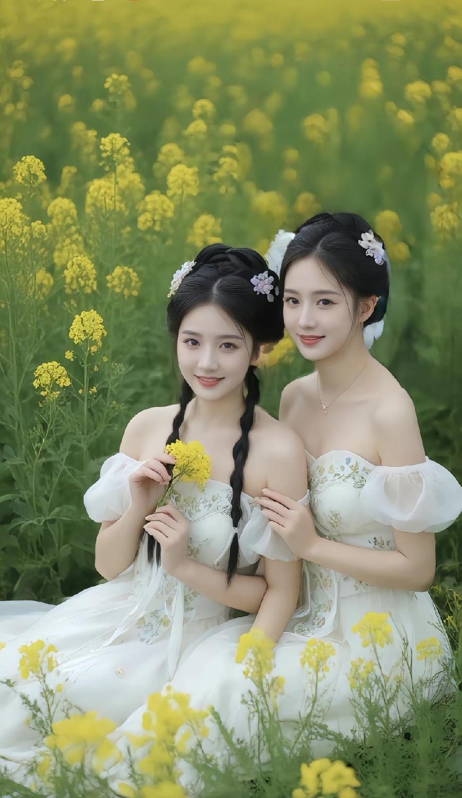七律-油菜花（外一首）诗||旗袍（图9）
