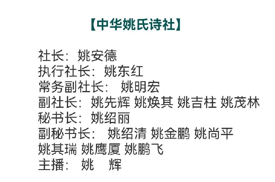 中华姚氏诗社宗亲风采录（201～244）（图48）