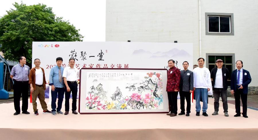 經典合作畫《牛鎮百花開》的誕生(图5)