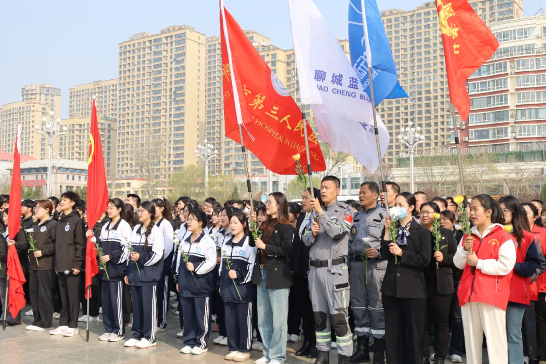 传承红色文化，赓续红色基因｜聊城市三院开展“清明祭英烈 传承爱国志”活动（图2）