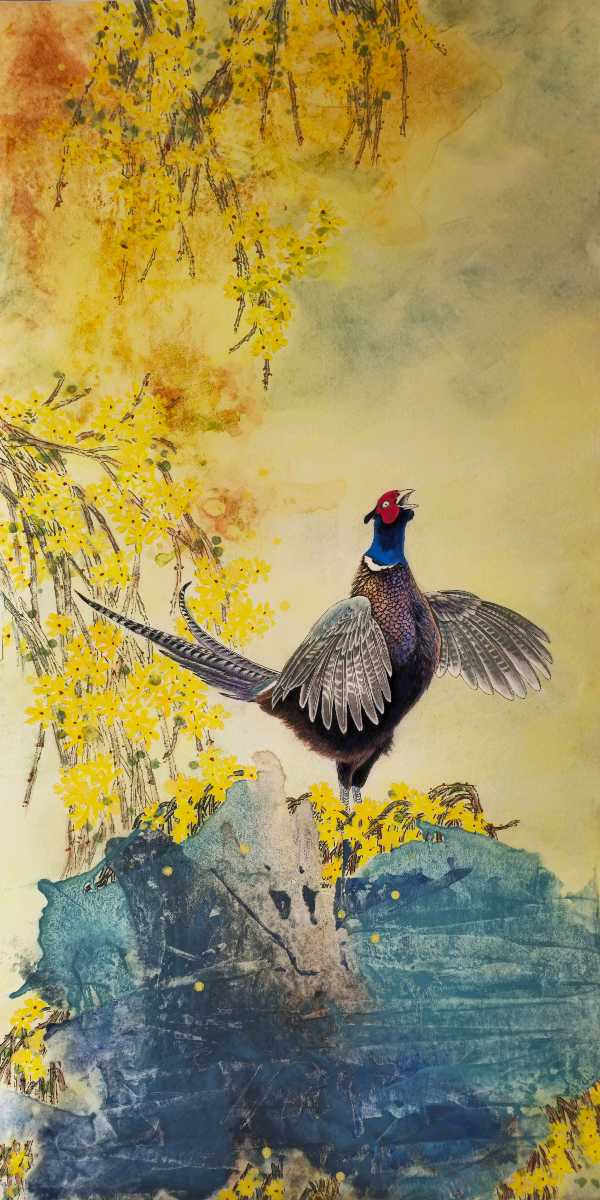 明德春分诗画作品（图2）