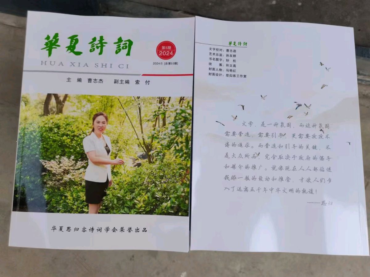 重磅消息：《华夏诗词》快递了，请注意查收。【炎黄诗歌】火热征稿中，请文友们踊跃投稿，继续支持思归客……（图3）