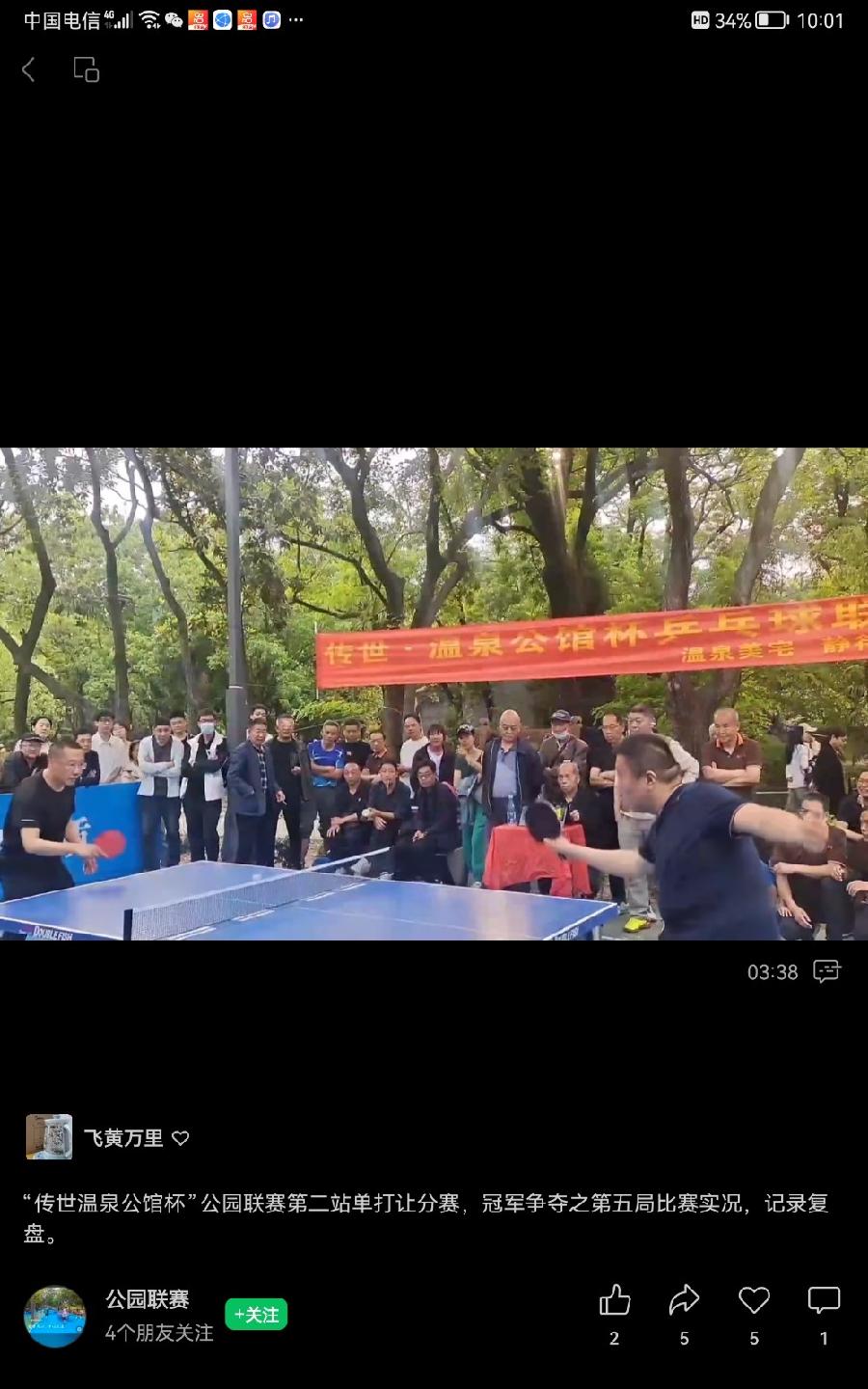 “传世温泉公馆杯”公园乒乓球联赛（一）（图13）