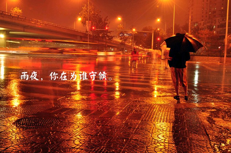 《雨夜的等待》作者:红蝴蝶 配乐:《诗画音乐》 [中国现代诗歌文化传媒]（图6）