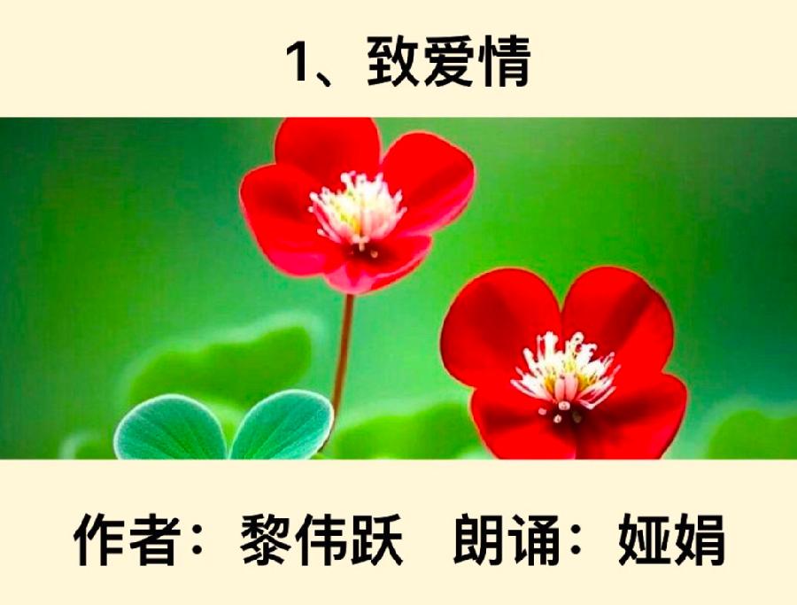 【卓然艺术联盟】娅娟朗诵：黎伟跃•爱情诗歌🌹二首（总1990期）（图5）