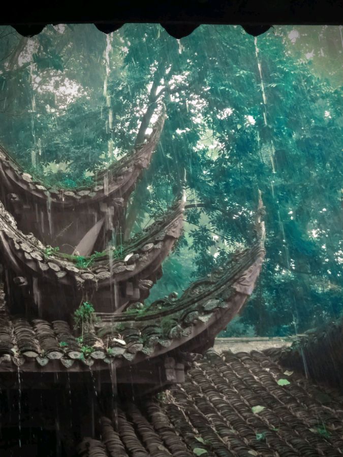 《山馆听雨》作者:蕉雨亭主【主播:悠闲】【桃源国际诗歌文化传媒】用声音传递温暖以诵读致敬人生♬（图8）