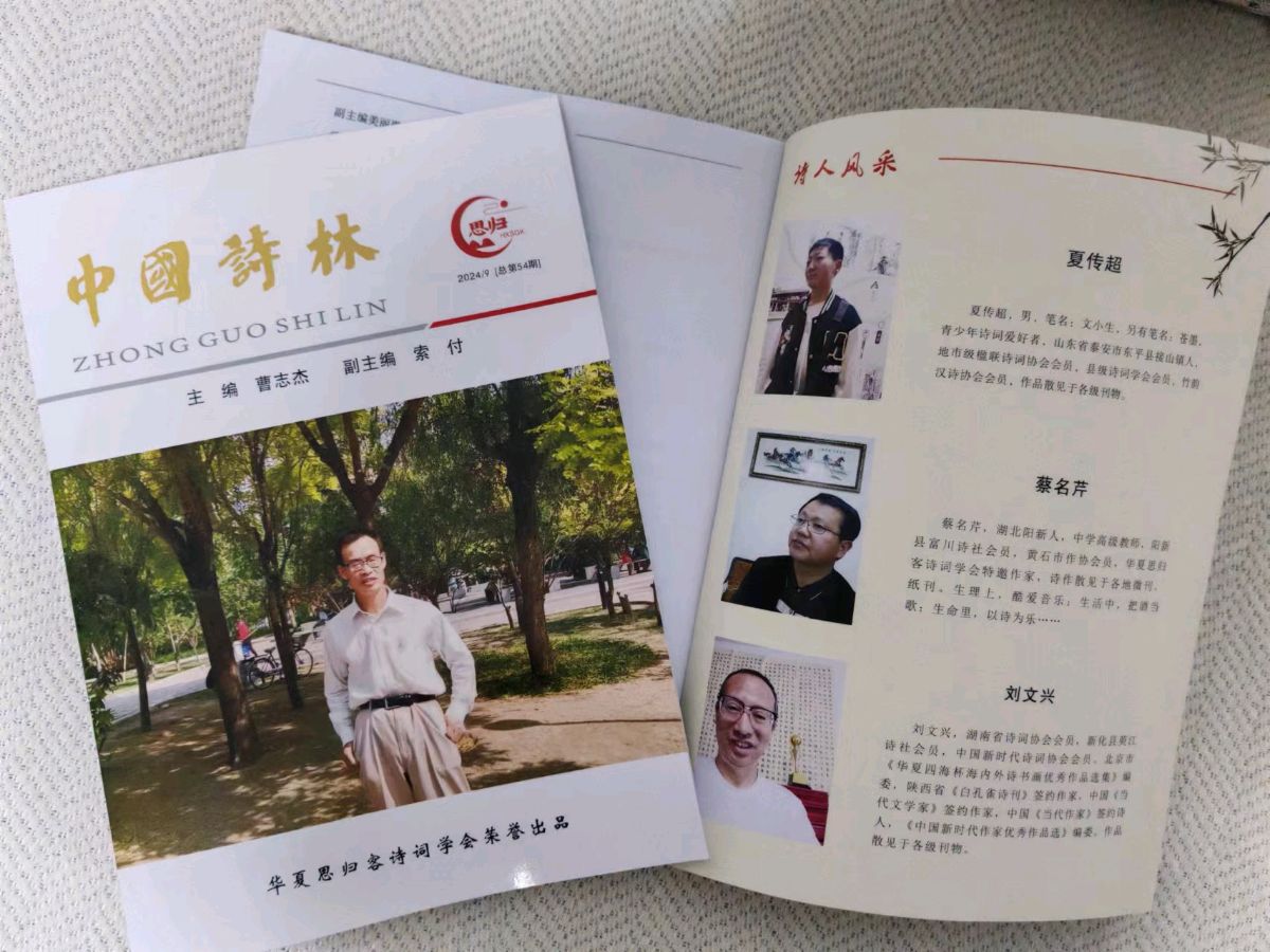 公告！喜讯！快来看看有没有你……思归客系列丛书《中国诗林》开始快递，《诗耕》马上截稿。请朋友们踊跃投稿支持思归客！（图2）