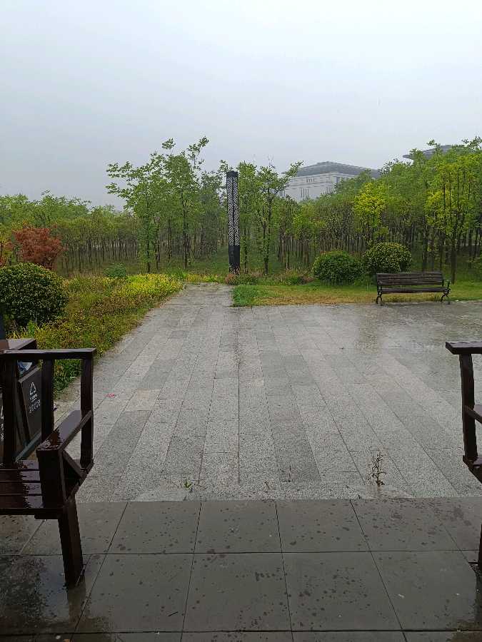 伊水游园亭上赏雨 原作/梁立锋（图2）