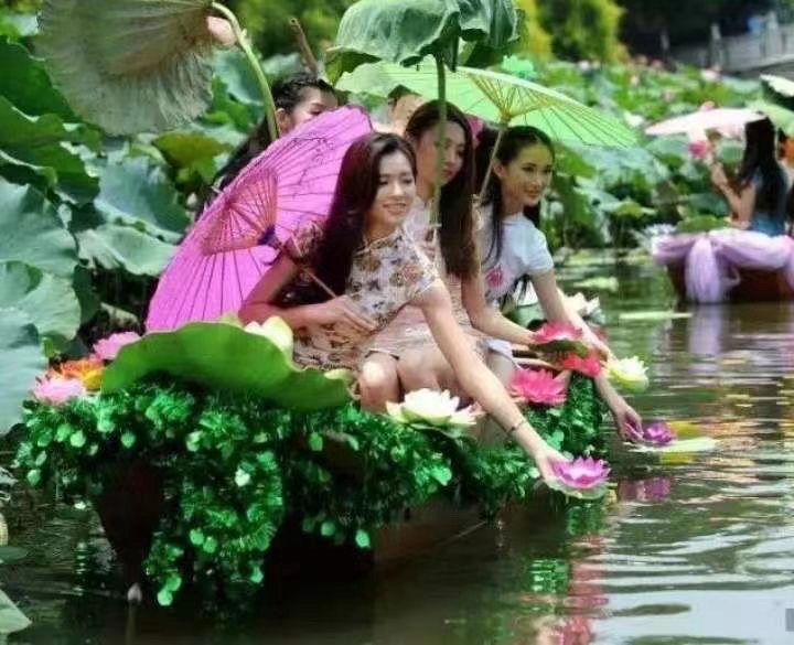 《荷绽花香引客来》文：江花（北京）新太空诗社【世界诗人名人展】10071期（图4）