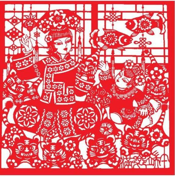 【荣耀中国】呼和浩特分社七律•赞国家级非遗通化满族剪纸 刘国星（图2）