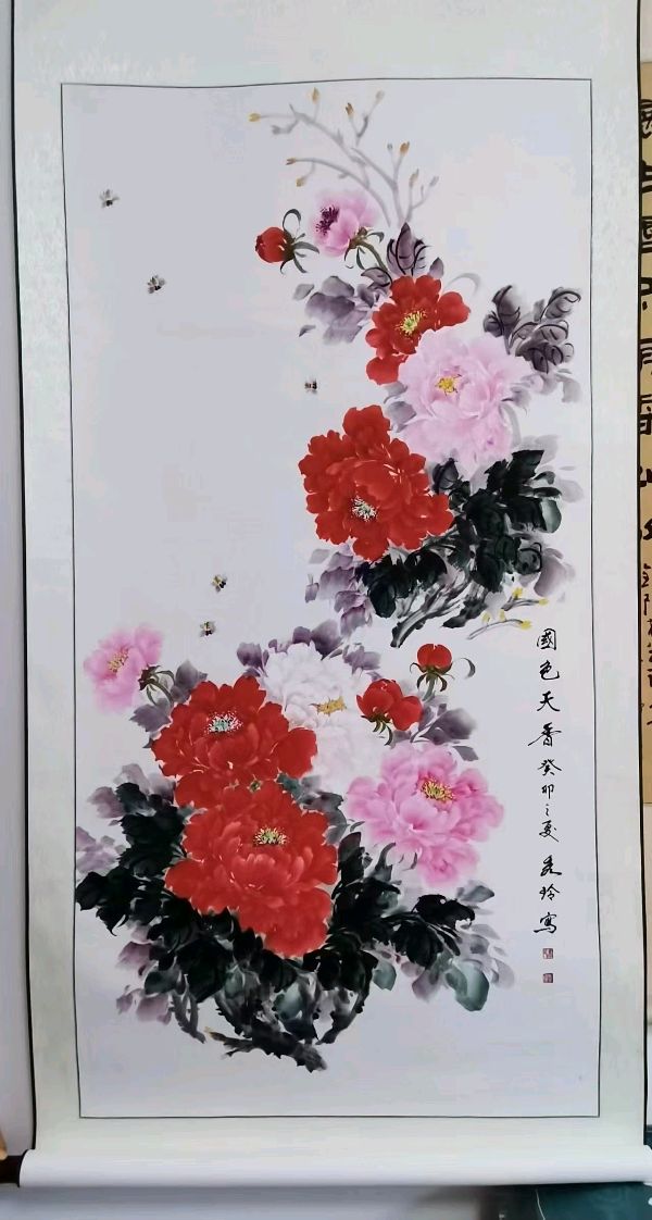 国色天香写雅韵墨随心走唱大风一著名画家高秀玲作品欣赏（图9）