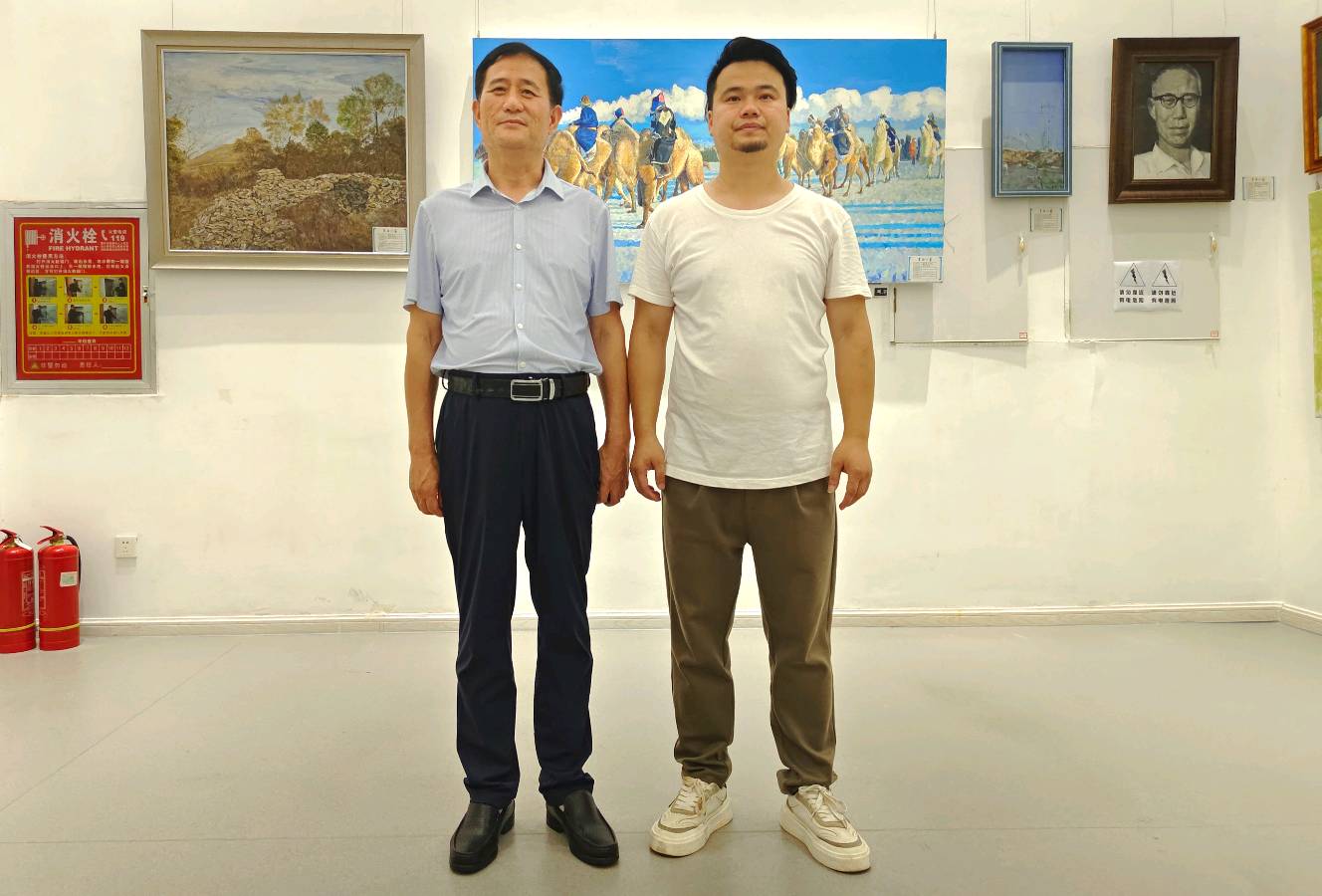 特刊:河间新绘艺校“艺心向党,百卉飘香”暨庆祝中国共产党成立103周年师生美术作品展在河间市美术馆隆重举行!中华诗经阁报道(图8)
