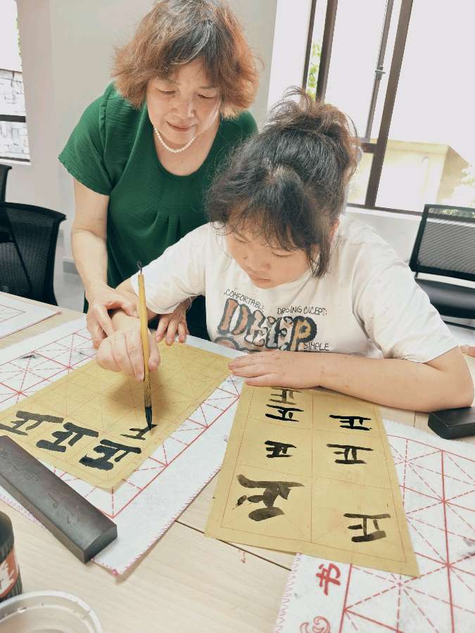 丹青承文脉 翰墨培雅趣∥桂林市灵川镇公园里社区书画艺术美从孩子们培训起∥中国桂林都市漓江诗书画社微刊总（第184期）（图10）