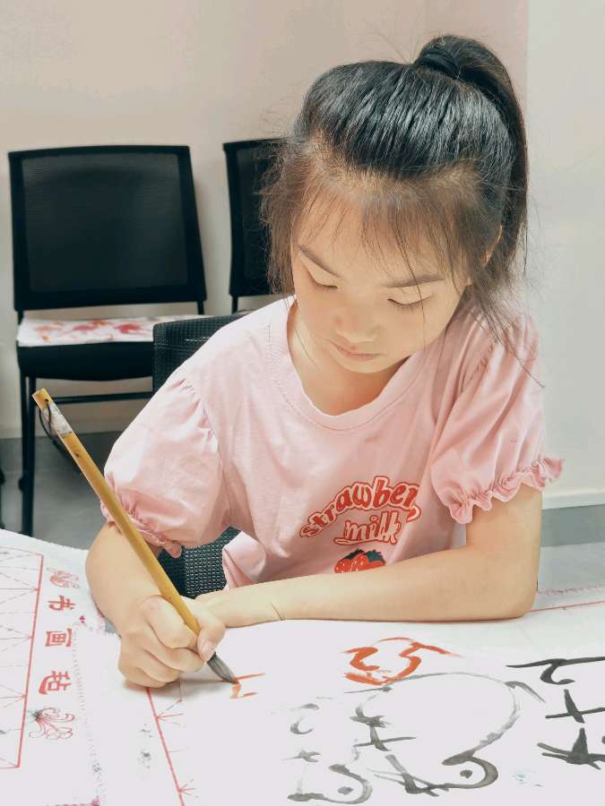 丹青承文脉 翰墨培雅趣∥桂林市灵川镇公园里社区书画艺术美从孩子们培训起∥中国桂林都市漓江诗书画社微刊总（第184期）（图9）