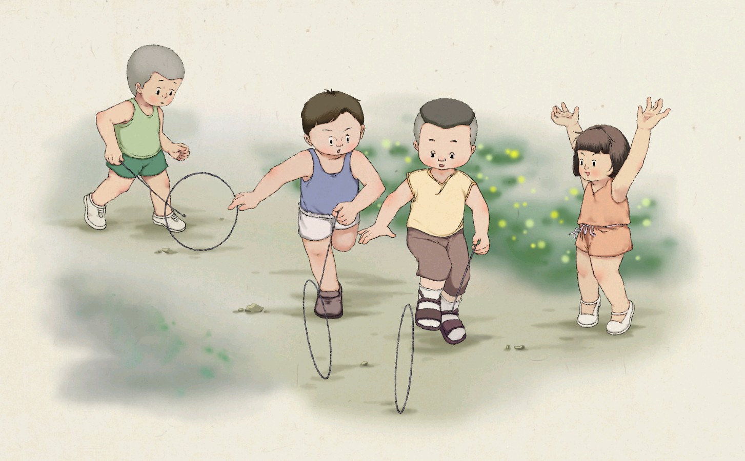 陈正的《鹧鸪天•旧年童趣（新韵）》