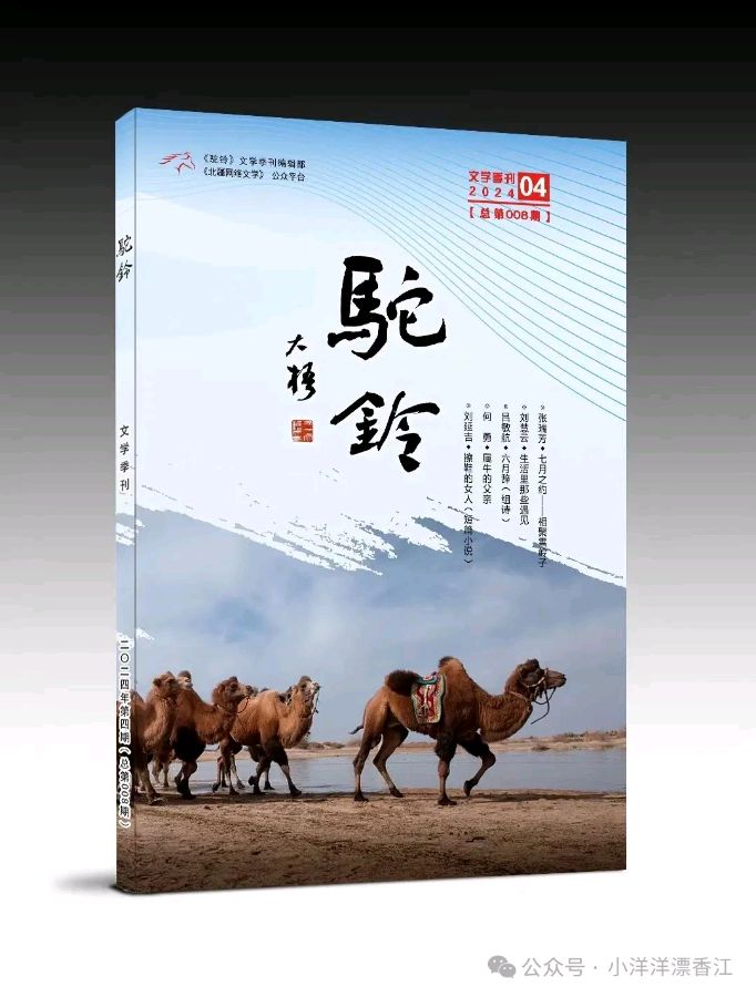 作者:杨春~《第一次追星》闪耀在《驼铃》杂志上~11382期~新京都文艺(图2)