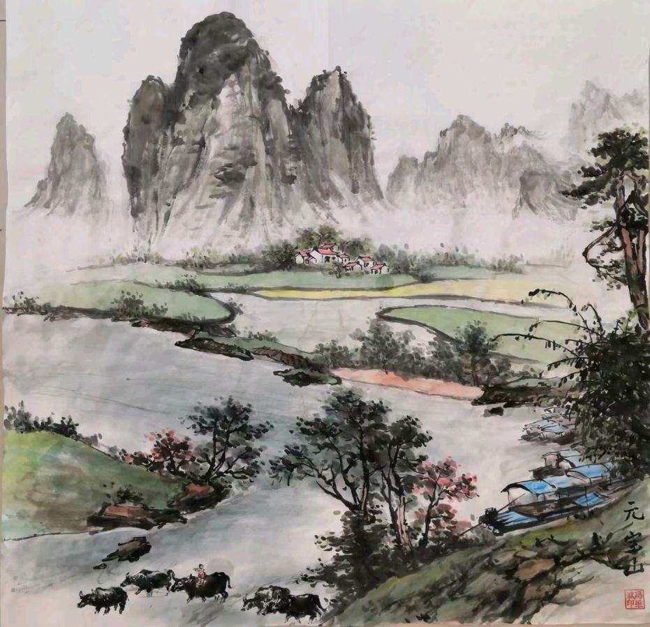 班仕珍.唐江.莫天华.文志清.刘兴华.牛在坤.黄光明.金夫.冯继斌.唐德春.卿太华等文骚墨客唯美佳作欣赏∥中国桂林都市漓江诗书画社微刊总（第197期）（图13）