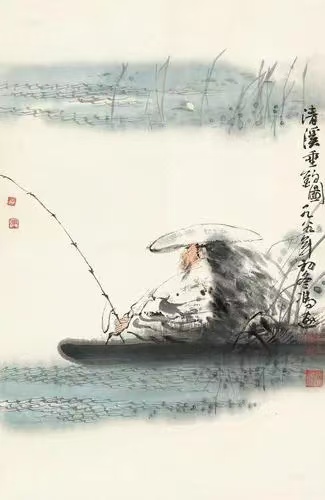韩庚的《独钓清溪》