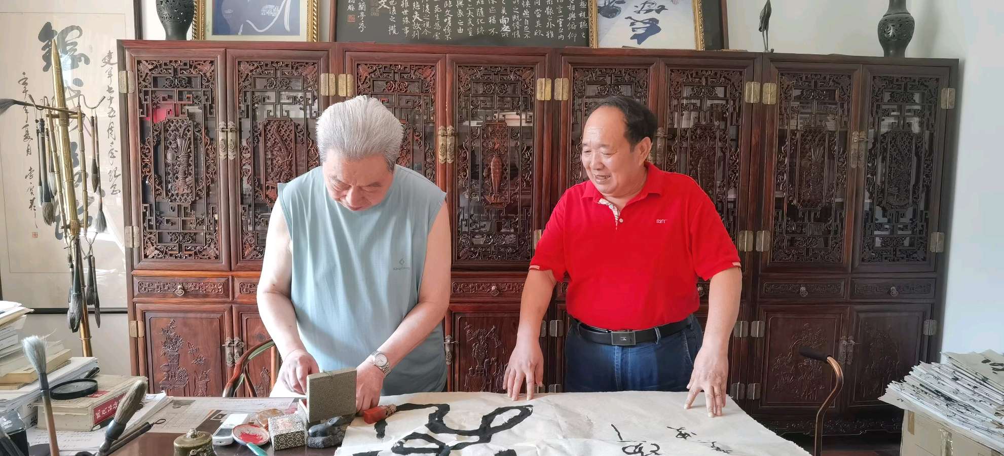 【专题推荐】鲁坡//充分展现中华文学的魅力[庆祝中华人民共和国成立75周年作品展]（图9）