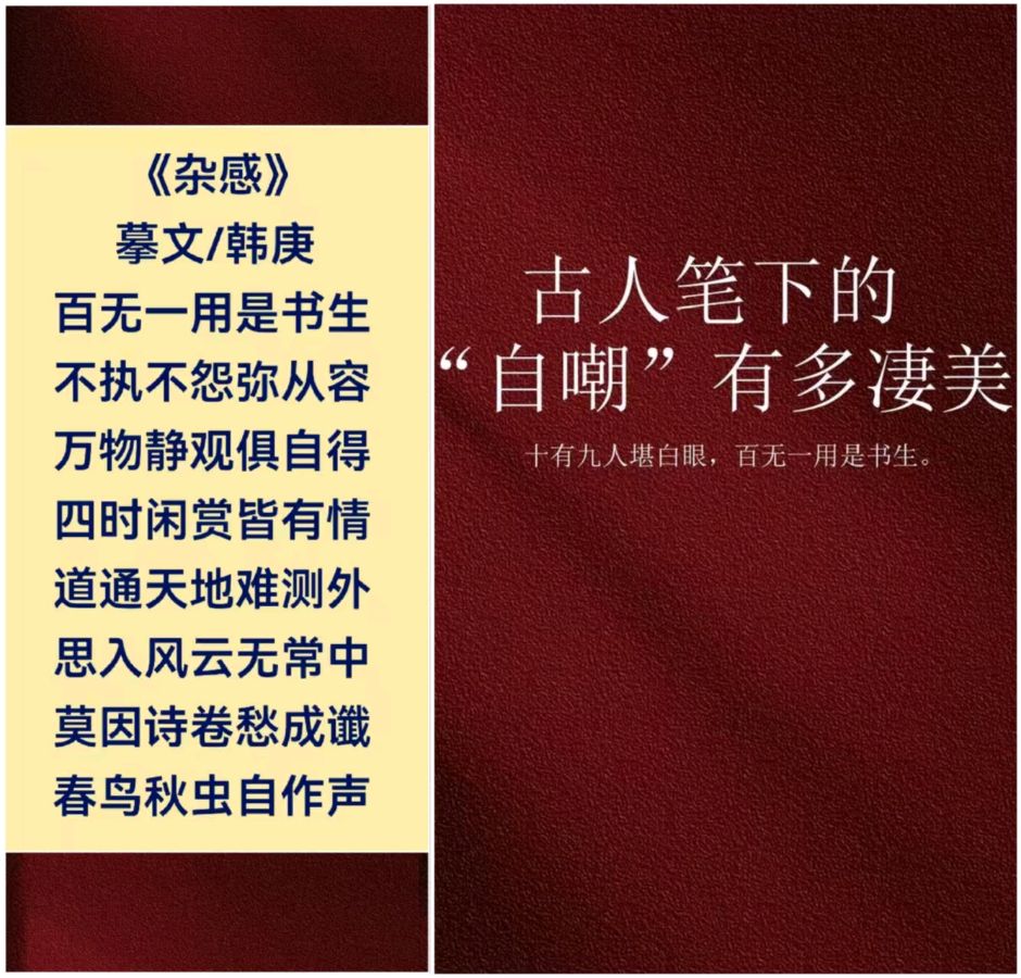 韩庚的《杂感》