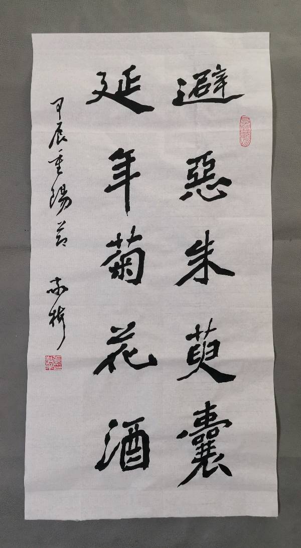 張敬梅（竹影横窗）∥迎重阳节（老人节）书法作品展示（图12）