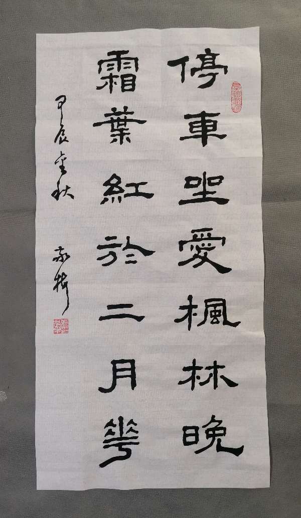 張敬梅（竹影横窗）∥迎重阳节（老人节）书法作品展示（图21）