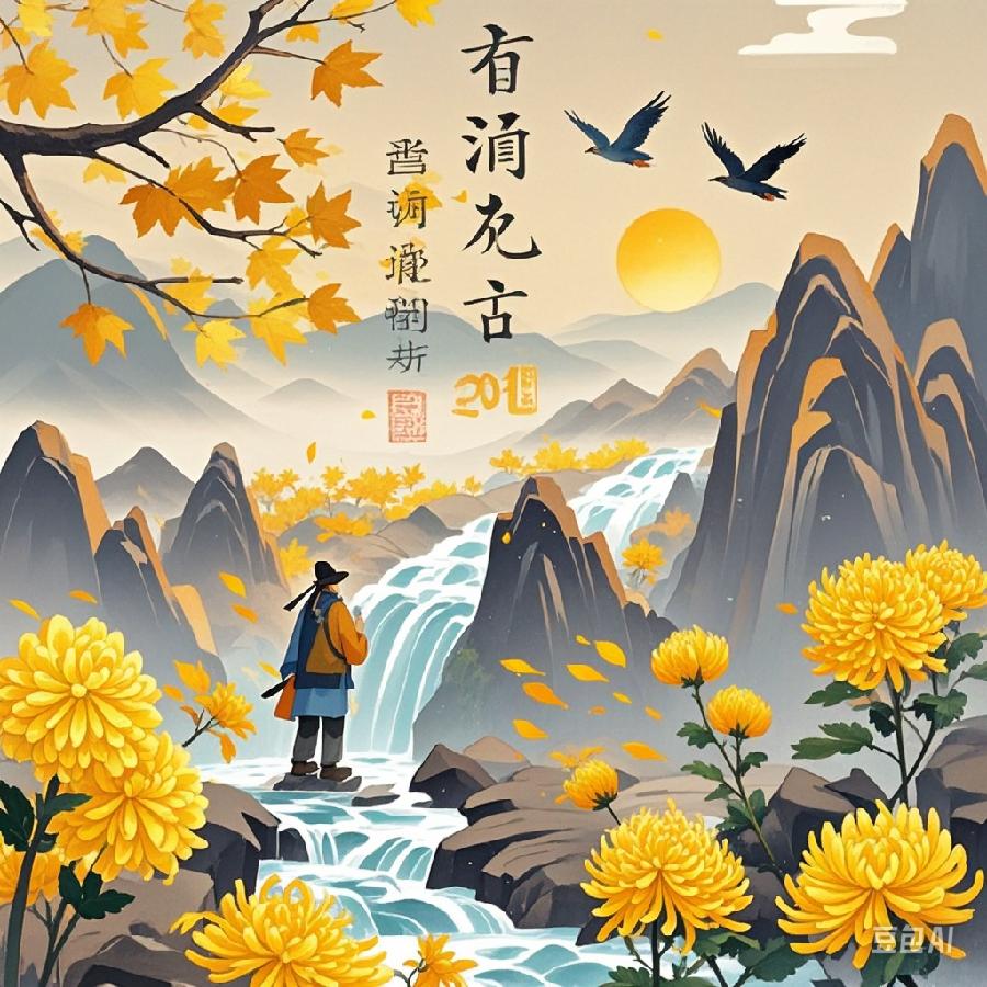 潘毅重阳五律诗二首（图2）
