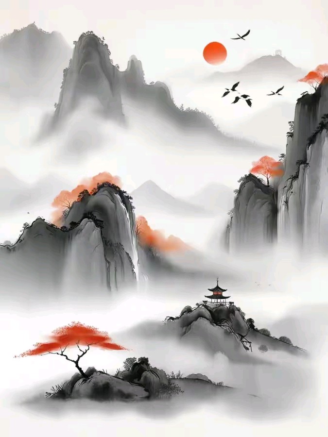 【小雅文创】杨学是《五绝八首 重阳抒怀》（图3）