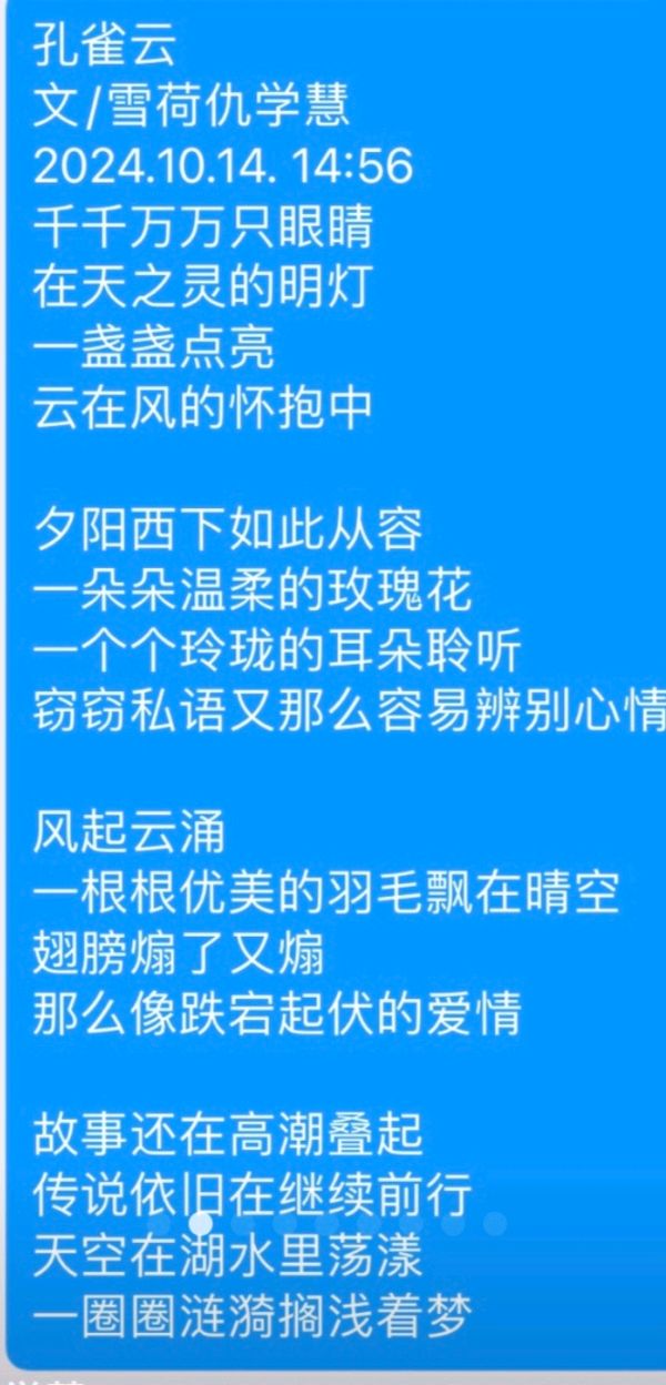 孔雀云-文/雪菏仇学慧-西银/北京头条（图2）