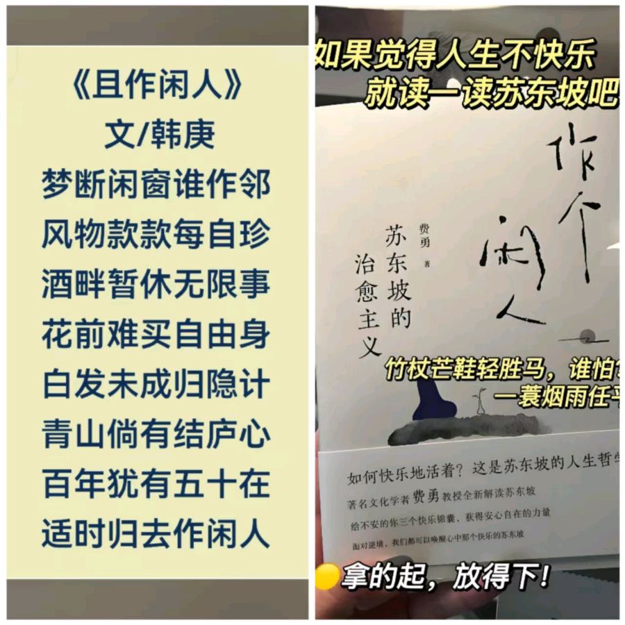 韩庚的《且作闲人》