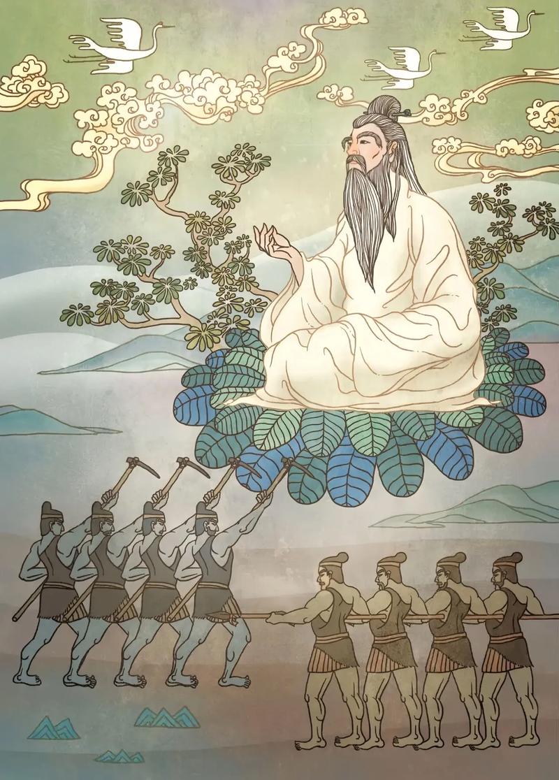 中国神化传说人物 . 黄帝与宁封子/江冲