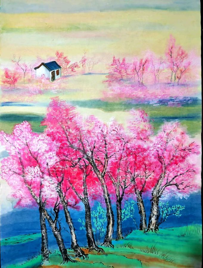 【5289】张光山:诗作《七律·赏《桃花源》画作（图2）