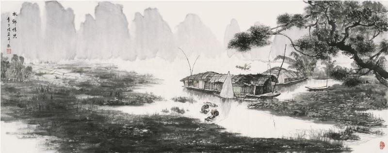 【诺贝尔诗葩】「吴惠良专栏」双语《中国近现代名家画集查世煜(2)》文/吴惠良(中国)英译/银杏(北美)主播/薇薇(中国香港)(图15)