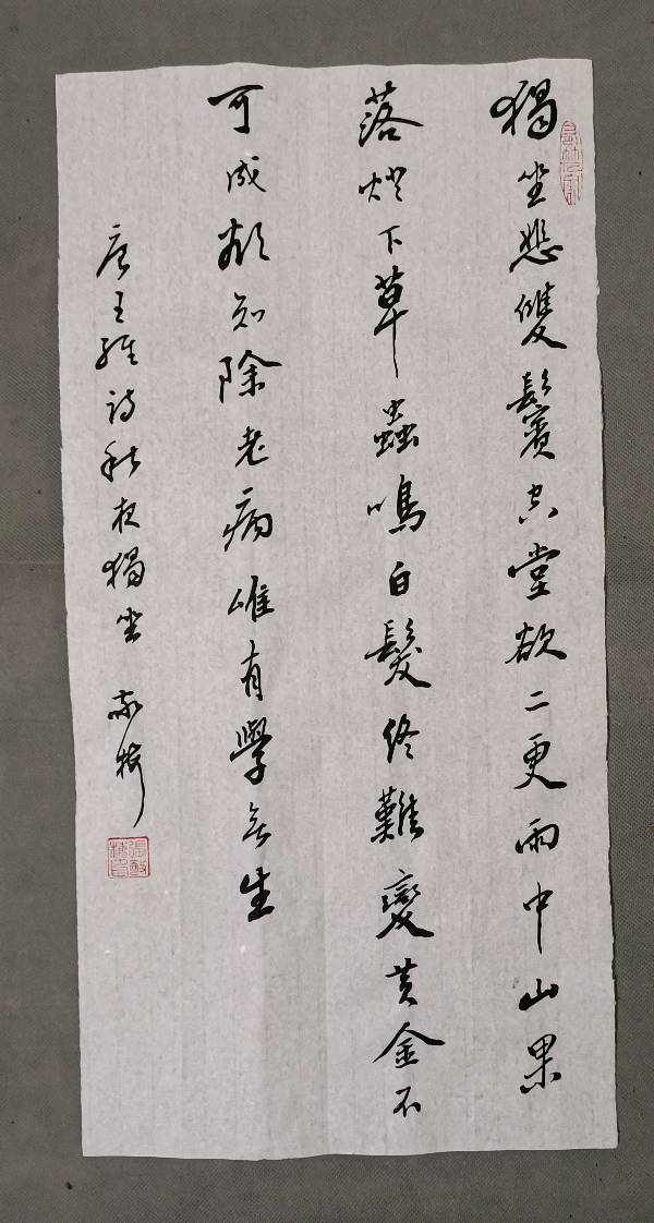 看央视（宗师列传.大唐诗人传.王维）赏王维诗。张敬梅书王维诗（图2）