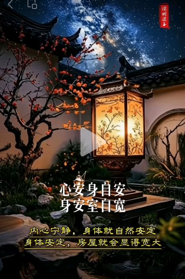 旭日东升（長民）编辑∥《心安吟》视频分镜头及感语（图6）