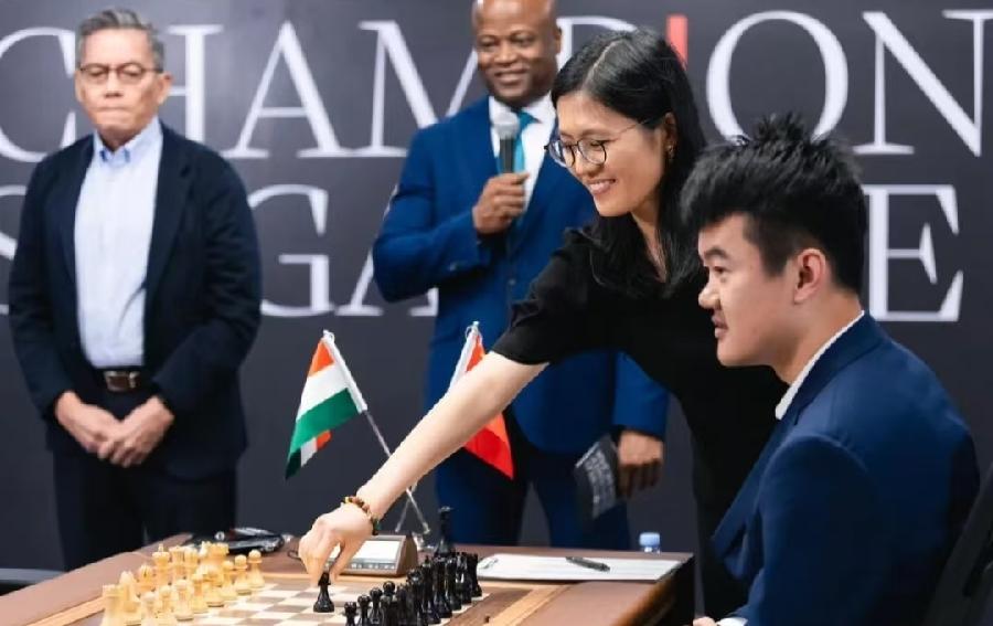 '将军可夺心″~评2024/12/8（新加坡世界棋王赛）印度古克什白胜中国丁立人/詹成
