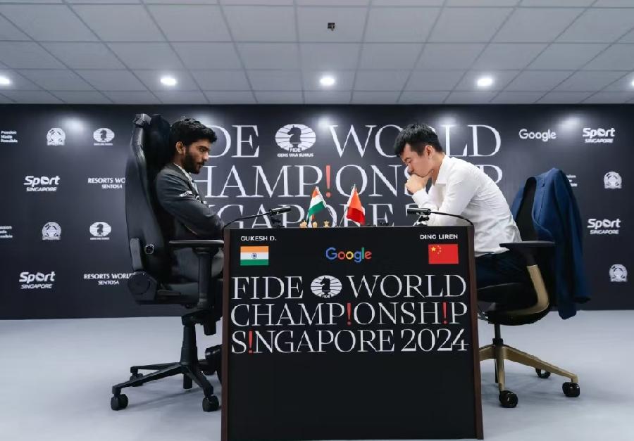'将军可夺心″~评2024/12/8（新加坡世界棋王赛）印度古克什白胜中国丁立人/詹成（图2）