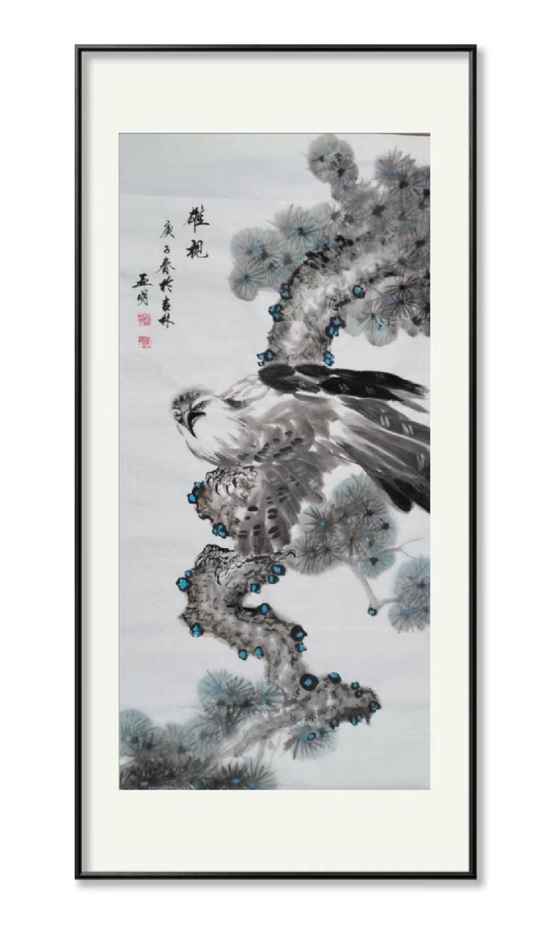 绘画大师侯亚明先生收关之作作者孙秀兰（吉林）主编诗韵20241226（图4）