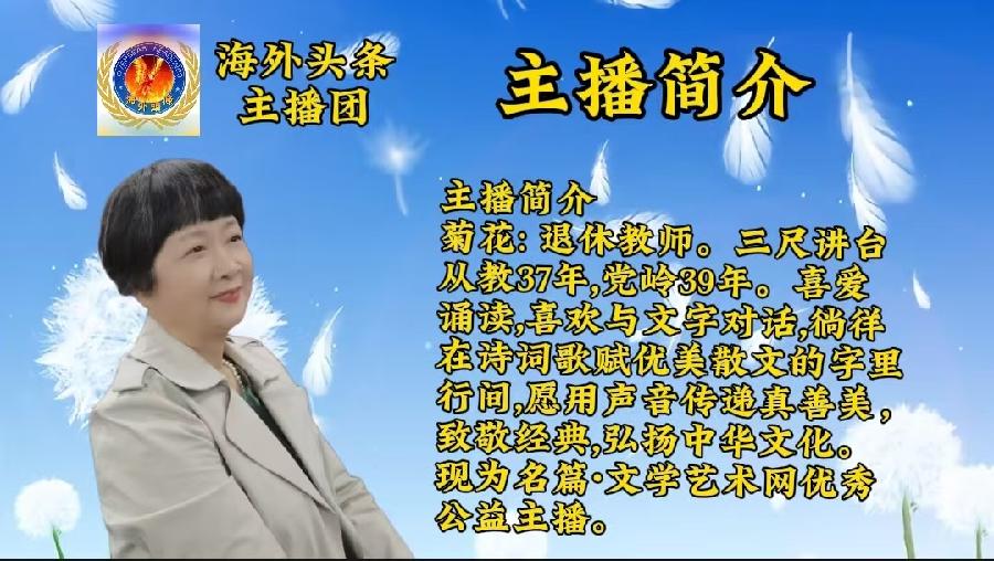 梦中的恋歌：作者/烟雨-朗诵 /菊花祝《巳巳如意，生生不息》海外头条春节联欢晚会圆满成功！（图8）