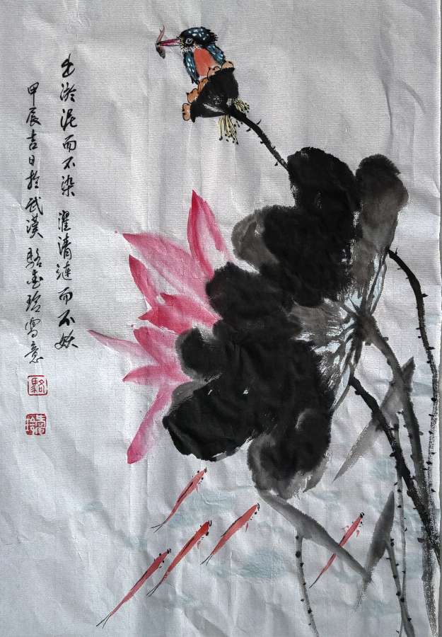 【湖北楚商书画院】第6期||特别推荐～骆爱玲国画欣赏（图5）