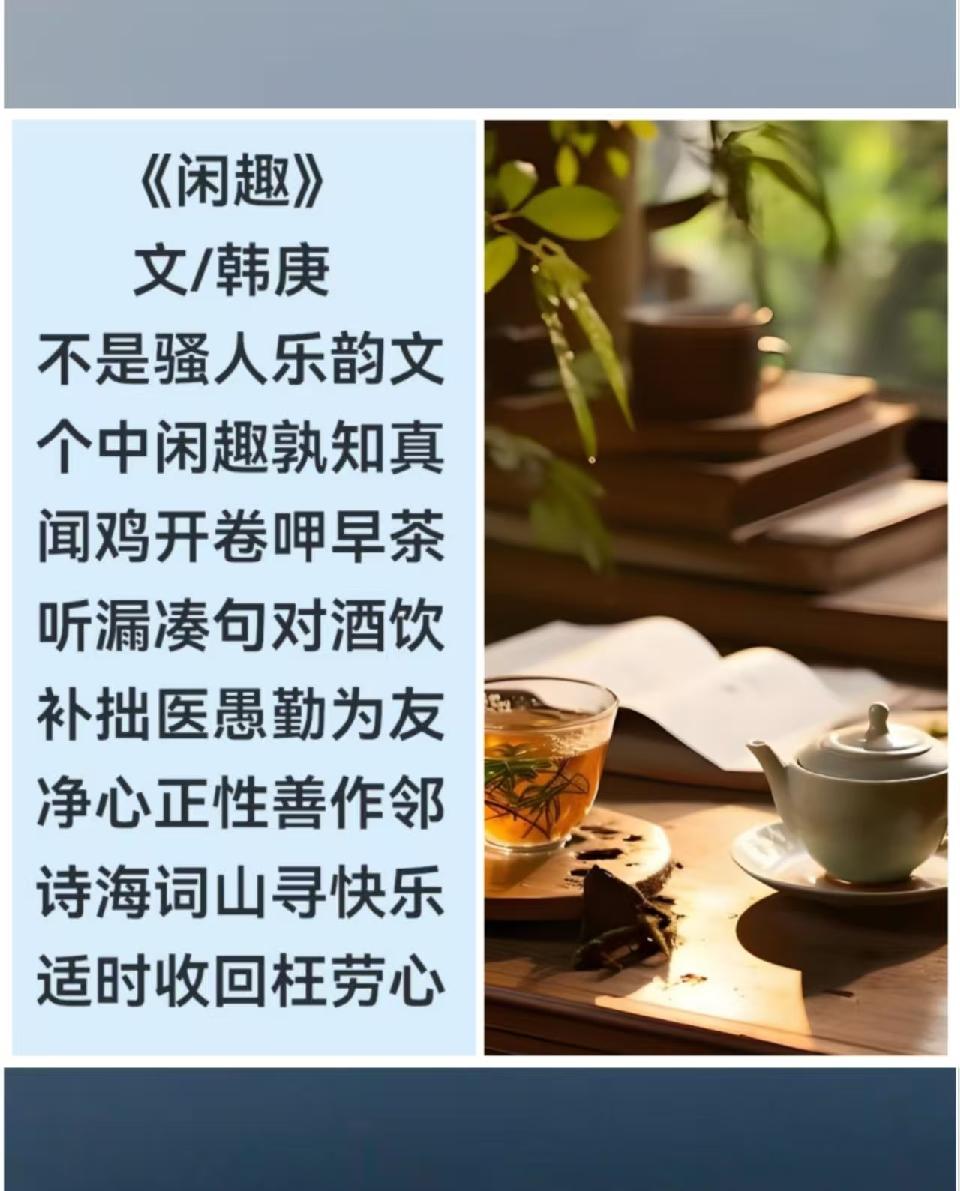 韩庚的《闲趣》