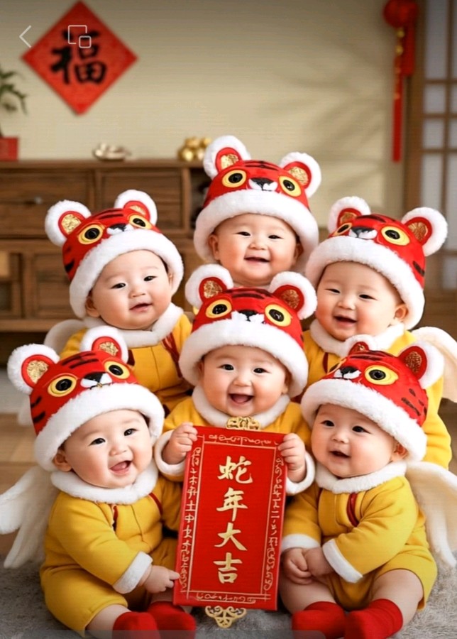 萌娃过年趣事图集锦