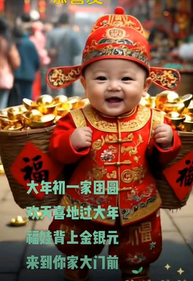 萌娃过年趣事图集锦（图20）