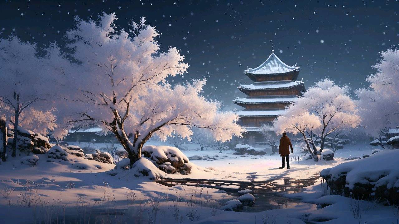 【明心文学】老孙/借雪明了漂泊的心 主播/薇薇（图2）