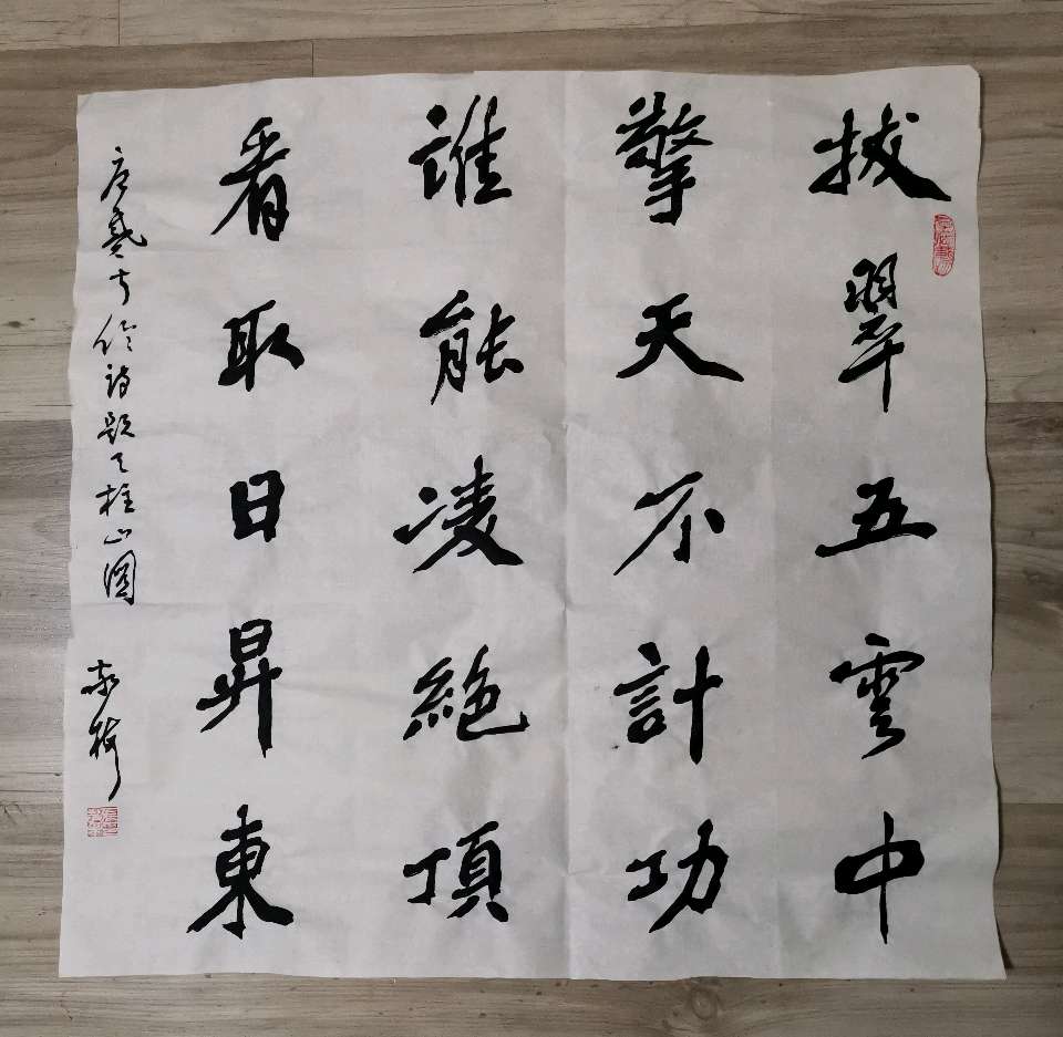 张敬梅（竹影横窗）//斗方书法作品欣赏（图6）